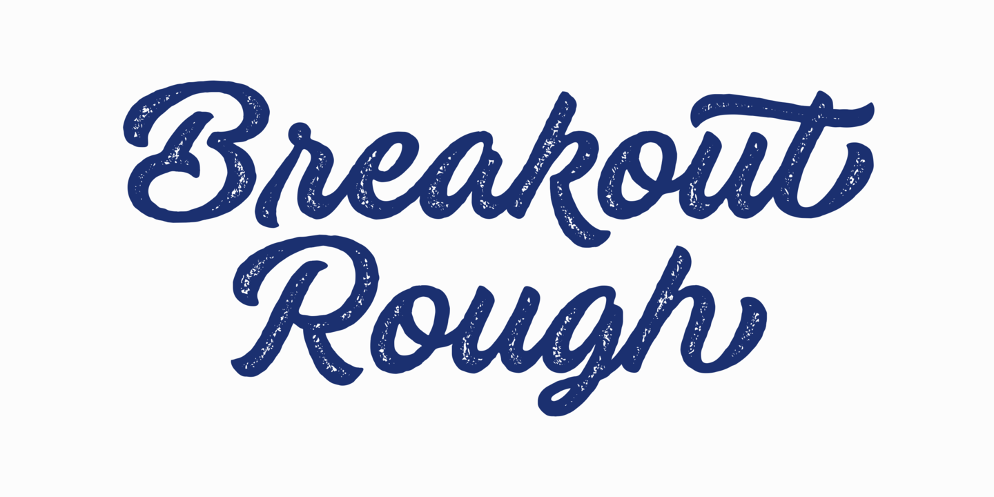 Пример шрифта Breakout Regular